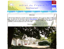 Tablet Screenshot of hoteldefrance29.com